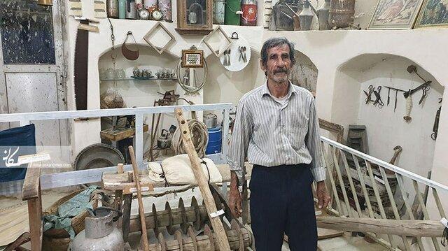 روایت پیرمرد 78 ساله که موزه دار روستا شد