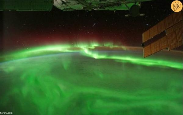 شفق های قطبی خیره کننده از دید ایستگاه فضایی بین المللی